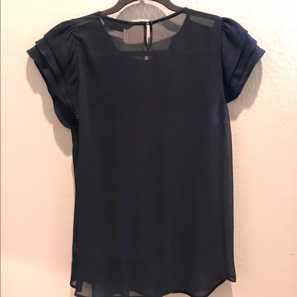 To The Max Short Ruffle Sleeve Blouse - Picture 2 of 3